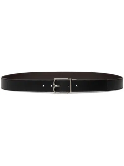 Bally Dress Reversible Belt In Black