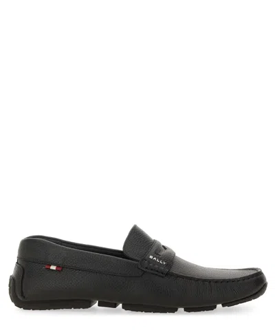 Bally Man Loafers Lead Size 8 Calfskin In Grey