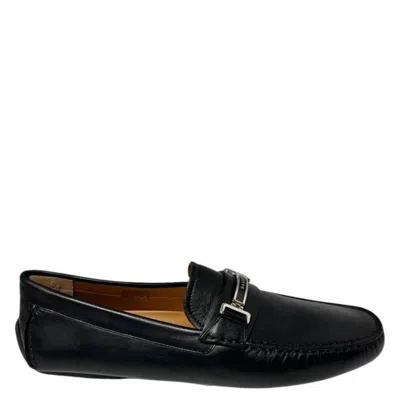 Bally Drulio Perforated Leather Penny Loafers In Black
