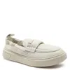 BALLY BALLY DUSTY WHITE MAURO LEATHER SLIP-ON SNEAKERS
