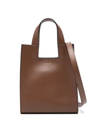 Bally Easy  Logo-detail Tote Bag In Brown