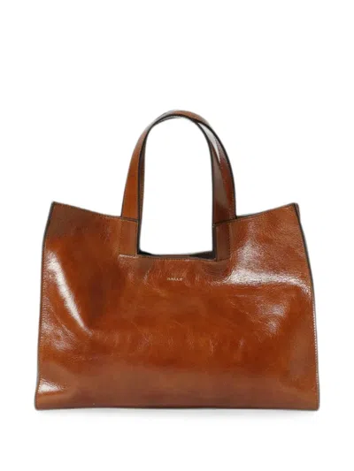 Bally Easy Leather Shoulder Bag In Brown