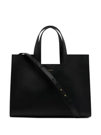 Bally Easy Leather Tote Bag In Black