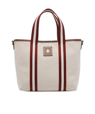 Bally Edelbliss Logo Patch Tote Bag In White