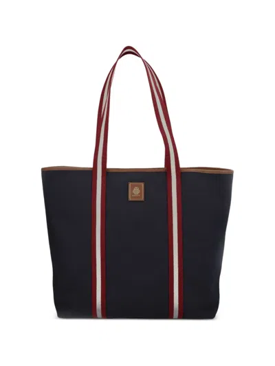 Bally Edelbliss Striped Shoulder Bag In Blue