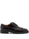 Bally Eduard Brogue Leather Derby Shoes In Brown