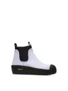 Bally Rounded Toe Cap Ankle Boots In Blue