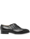 Bally Elasticated-panels Leather Loafers In Black