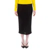 Bally Elegant Black Midi Skirt In Black