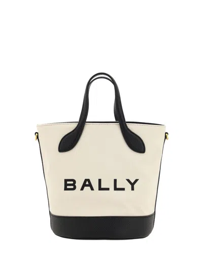 BALLY ELEGANT MONOGRAM BUCKET BAG IN & WOMEN'S