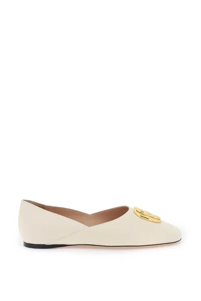 Bally Elegant White Leather Ballet Flats For Every Occasion
