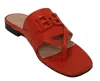 Bally Elia 6302987 Ladies Orange River Calf Leather Flats In Orange