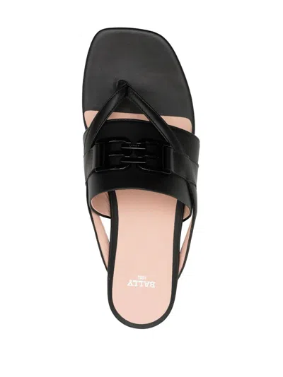 Bally Elia Leather Sandals In U901b