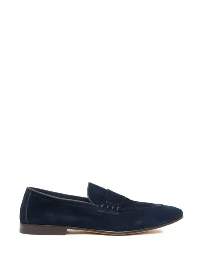 Bally Elios Suede Slip-on Loafers In Blue