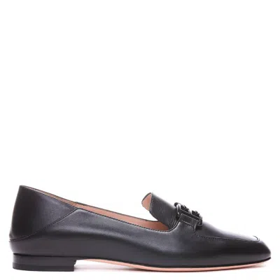 Bally Ellah Logo Plaque Leather Loafers In Multi
