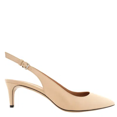 Bally Ellun Leather Slingback Pumps In Animal Print