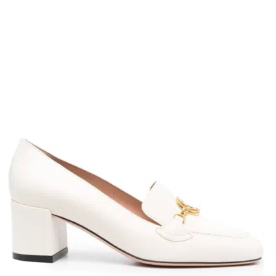 Bally Ellyane 50mm Almond-toe Leather Pumps, Brand Size 40 ( Us Size 9.5 ) In White