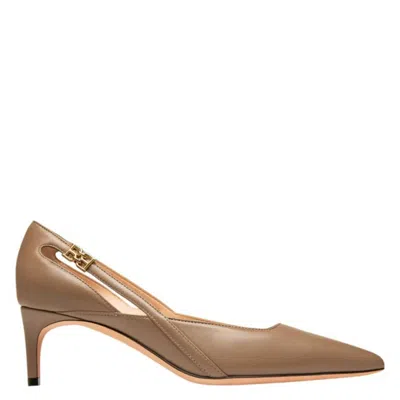 Bally Elsa 55 Pointed-toe Leather Pumps In Brown