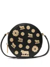 Bally Embellished Cross Body Bag In Black