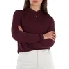 Bally Emblem Jersey Hoodie In Burgundy