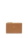 Bally Emblem Wallet In Desert Leather In Braun