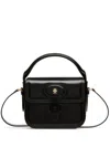 Bally Beckett Flat Mini Glossed-leather Tote In Black