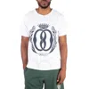 Bally Emblem Print Short Sleeve Graphic T-shirt In White