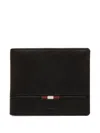 Bally Embossed Bi-fold Wallet In Black