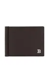 Bally Embossed Bifold Leather Wallet In Brown