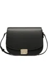 Bally Embossed Leather Flap Bag