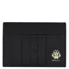 Bally Embossed Logo Leather Card Case In Black