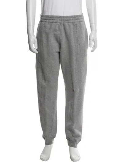 Pre-owned Bally Embroidered Accent Lounge Bottoms In Gray