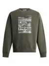 Bally Embroidered Graphic Sweatshirt In Green
