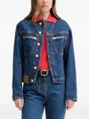 Bally Embroidered-logo Puff-sleeve Polo Top In Red