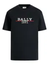 Bally Embroidered Logo T-shirt In Black
