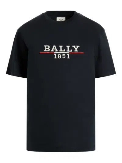 Bally Embroidered Logo T-shirt In Black