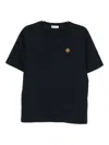 Bally Embroidered-logo T-shirt In Blue