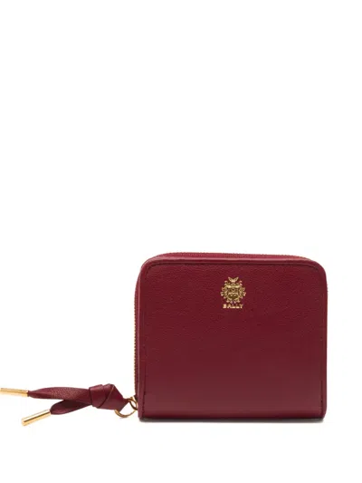 Bally Essential Logo-print Coin Purse In Red