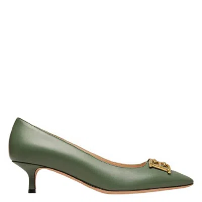 Bally Evanca 45 Leather Pumps In Green