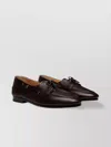 Bally Eyelet Detailing Loafers Grained Texture