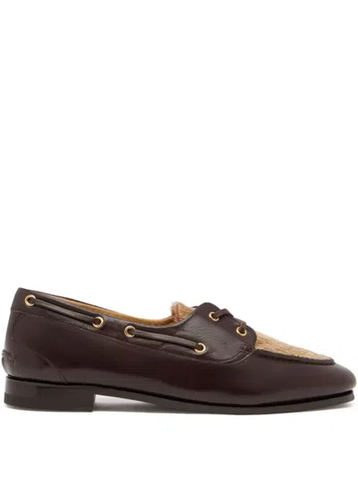 Bally Eyelet-details Shoes In Brown