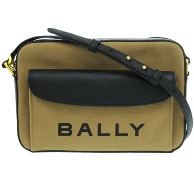 Pre-owned Bally Fabric Canvas Leather Shoulder Bag () In Multi