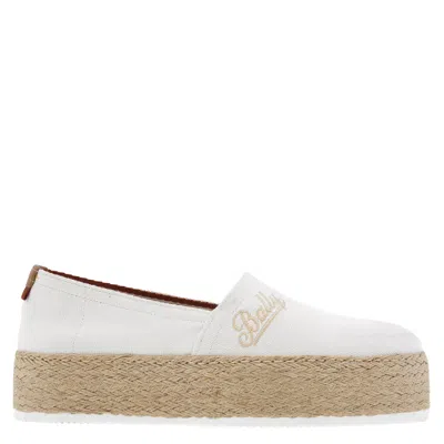 Bally Felly Logo Cotton Espadrilles, Brand Size 37 ( Us Size 6.5 ) In Animal Print