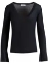 Bally Fine-knit Cashmere Jumper In Blue