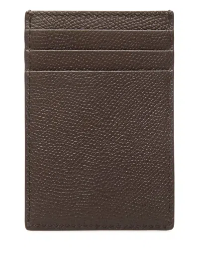 Bally Flag Card Holder In Brown