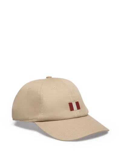 Bally Flag-embroidered Baseball Cap In Brown