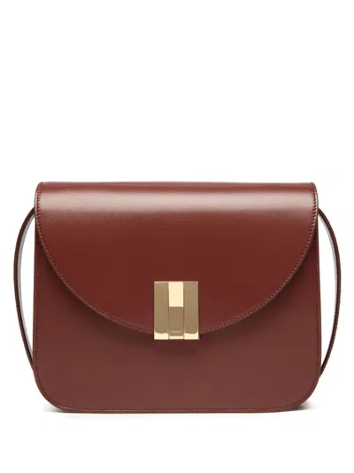 Bally Flap Crossbody Bag In Brown