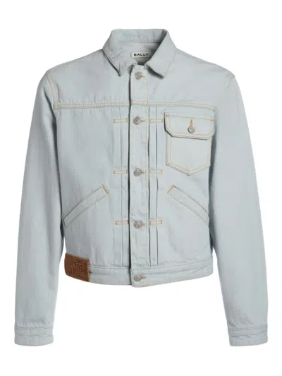 Bally Flap-pocket Denim Jacket In Blue