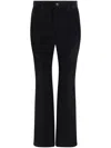 Bally Flared Corduroy Trousers In Black
