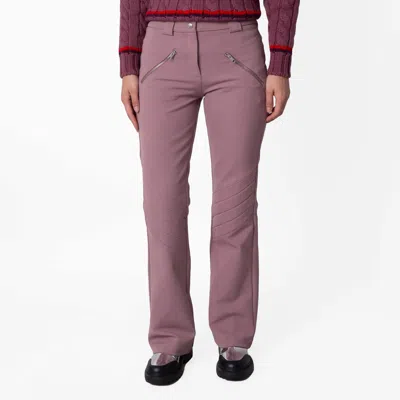 Bally Flared High-waisted Stretch Pants In Multi